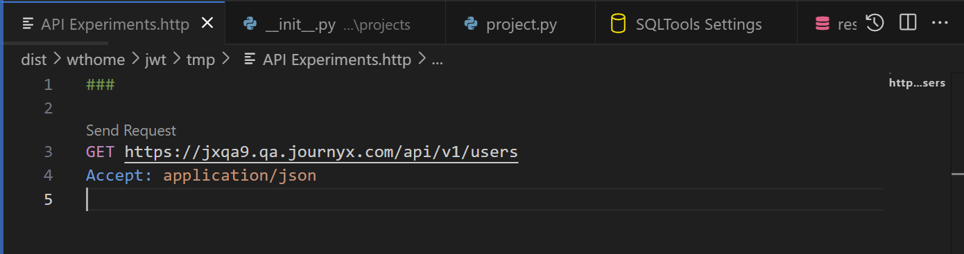 HTTP Requests in VS Code